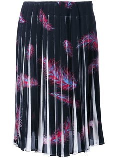 юбка Feathers Print Crepe de Chine Emilio Pucci