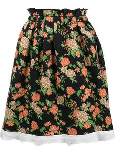 расклешенная юбка с цветочным узором MSGM