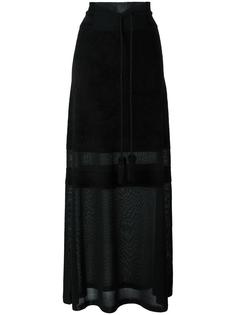 удлиненная полупрозрачная юбка Antonio Marras
