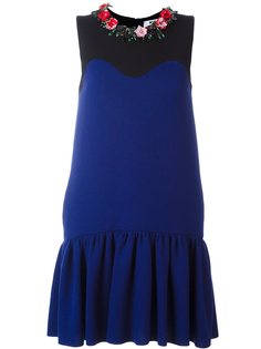 декорированное платье  MSGM