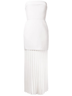 плиссированное платье без бретелек  Dion Lee