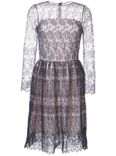 кружевное платье с длинными рукавами Ermanno Scervino