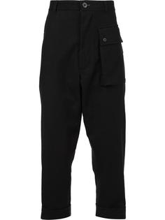 укороченные брюки с накладными карманами Wooster + Lardini