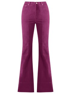 high waist velvet flared trousers Amapô