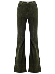 high waist velvet flared trousers Amapô