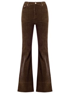 high waist velvet flared trousers Amapô