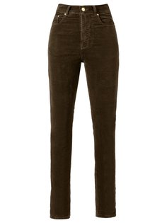 high waist velvet skinny trousers Amapô