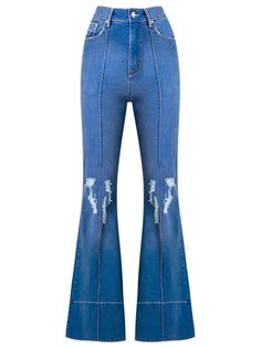 distressed high waist flared jeans Amapô