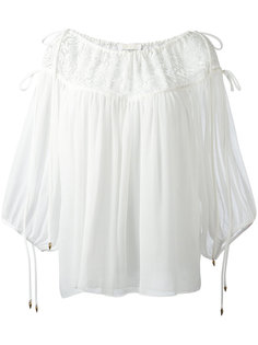 блузка из жатой ткани Chloé