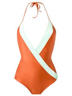 deep V neck swimsuit Adriana Degreas