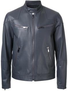 кожаная байкерская куртка Kent &amp; Curwen