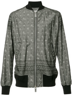 куртка-бомбер с узором Sacai