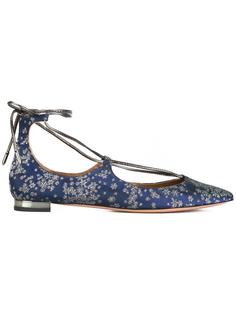балетки Christy с блестками Aquazzura