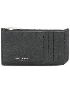 визитница Classic 5 Fragments на молнии Saint Laurent