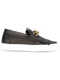 кеды-слипон с цепочной деталью Giuseppe Zanotti Design