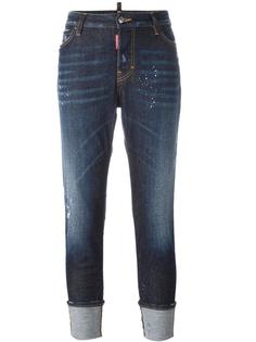 джинсы London с брызгами краски Dsquared2