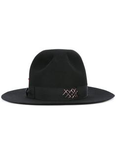 шляпа-федора с лентой Borsalino