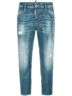 джинсы Cool Girl с мелкими заклепками Dsquared2