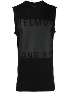 майка с принтом логотипа Helmut Lang