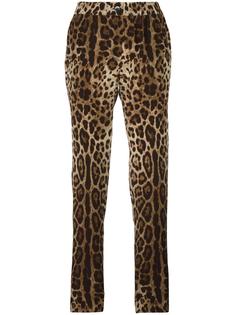 пижамные брюки с леопардовым узором Dolce &amp; Gabbana