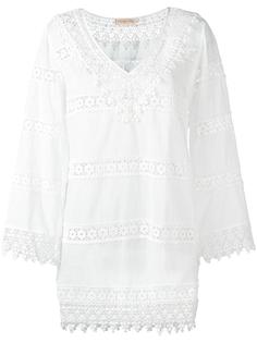 платье с цветочной вышивкой Tory Burch