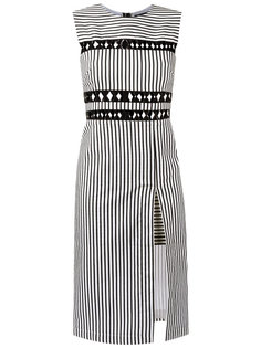 striped midi dress Reinaldo Lourenço