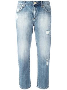 укороченные джинсы с потертой отделкой Michael Michael Kors