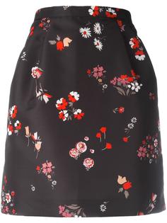 юбка с цветочным узором Red Valentino