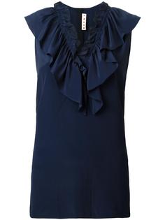 блузка с оборками Marni
