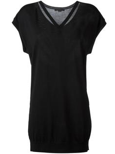 вязаное платье c V-образным вырезом   Alexander Wang
