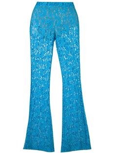 расклешенные кружевные брюки Moschino