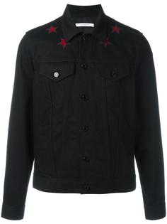 джинсовая куртка с аппликациями-звездами Givenchy