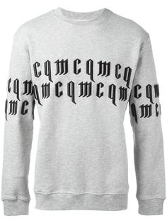 толстовка с логотипом в готическом стиле McQ Alexander McQueen