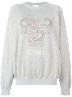 толстовка с логотипом Chloé