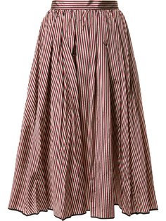 расклешенная юбка с полосатым узором Tome