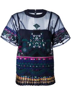кружевной топ  Sacai