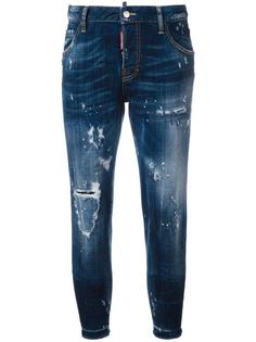 укороченные джинсы Cool Girl с рваными деталями Dsquared2