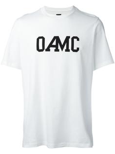 футболка с принтом-логотипом Oamc