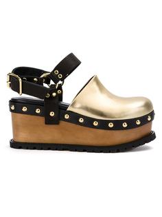 клоги с ремешками Sacai