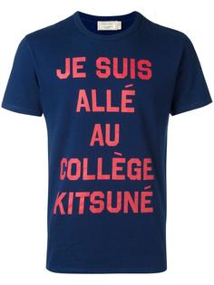 футболка College  Maison Kitsuné
