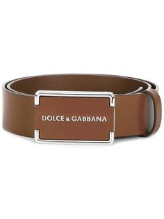 ремень с бляшкой с логотипом  Dolce &amp; Gabbana