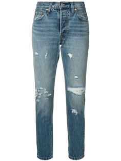 джинсы прямого кроя с потертой отделкой Levis Levis®