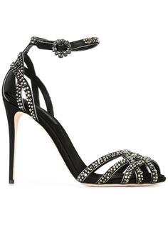 босоножки с отделкой стразами Dolce &amp; Gabbana