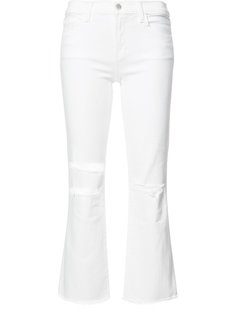 укороченные джинсы с рваными деталями J Brand
