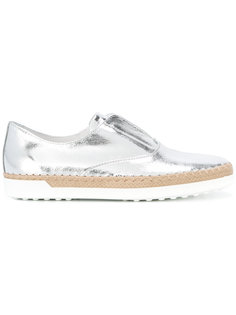 кеды с эффектом металлик  Tods Tod`S
