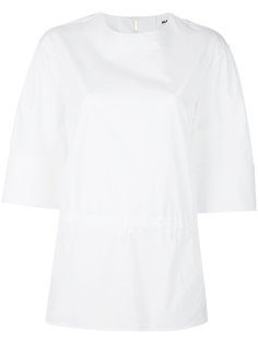 блузка с присборенным поясом Jil Sander