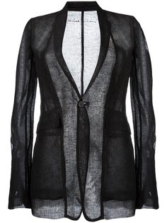 прозрачный пиджак в рубчик Rick Owens