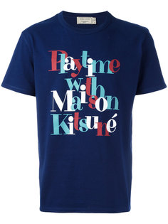 футболка с графическим принтом Maison Kitsuné