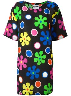 платье с цветочным узором Moschino