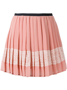 декорированная креповая мини-юбка  Red Valentino
